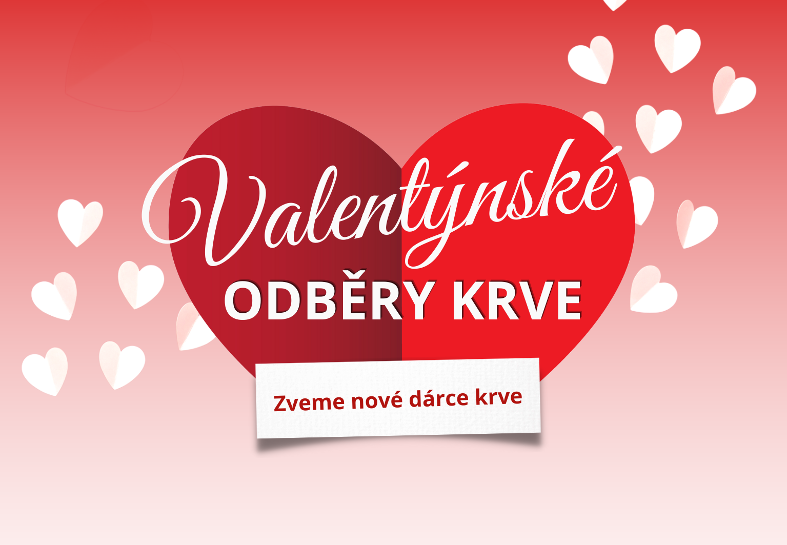 Pozvánka na Valentýnské odběry krve